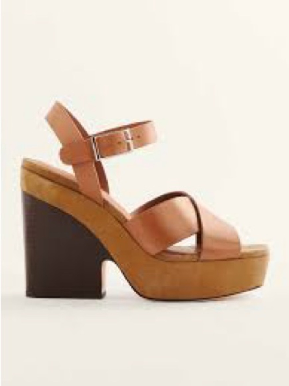 Reformation Juna Women’s Tan Platform Block Heel Sandals New 9.5 RARE